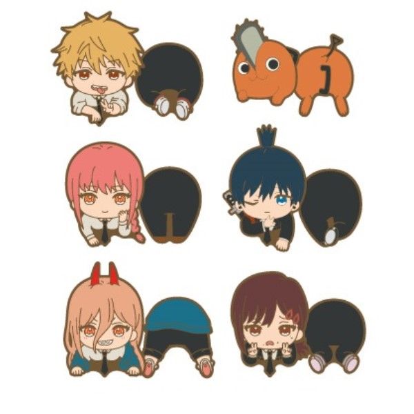 Chainsaw Man Nokkari Rubber Clip SET OF 6 PIECES チェンソーマンのっかりラバークリップ