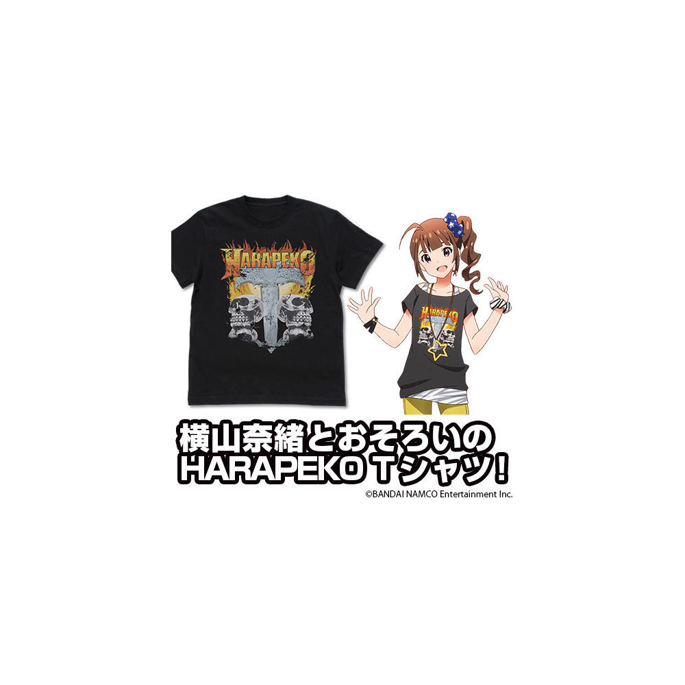 The Idolm Ster Million Live Nao Yokoyama S Harapeko T Shirt ミリマス 横山奈緒のharapeko Tシャツ リニューアルver Black M Cospa T Shirt Sweat