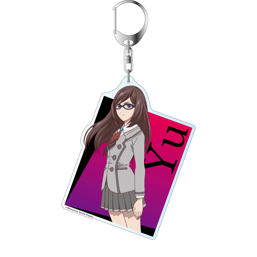 Akanesasu Shojo Deka Key Chain Tounaka Yu あかねさす少女 デカキーホルダー 灯中優 Anime Goods Key Holders Straps