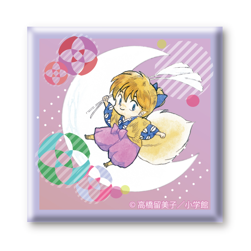 Inuyasha Square Can Badge K Set Of 3 Pieces 犬夜叉 スクエア缶バッジ K Anime Goods Badges