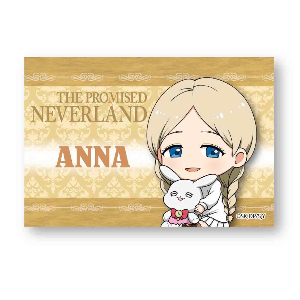 The Promised Neverland Gyugyutto Big Square Can Badge Anna Set Of 3 Pieces 約束のネバーランド ぎゅぎゅっとbigスクエア缶バッチ アンナ Anime Goods Badges