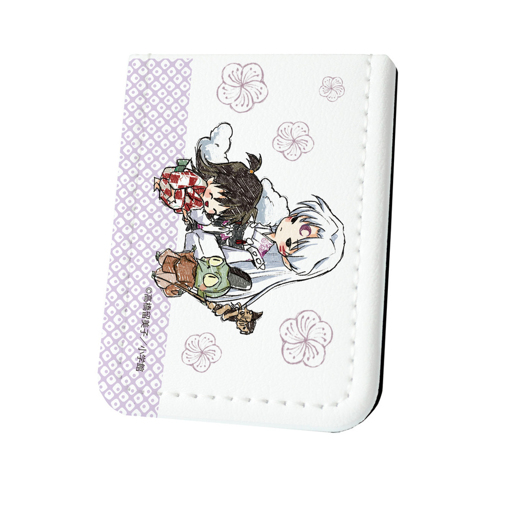 Leather Sticky Book Inuyasha 03 Sesshomaru Party Graff Art Design Set Of 3 Pieces レザーフセンブック 犬夜叉 03 殺生丸一行 グラフアートデザイン Anime Goods Card Phone Accessories