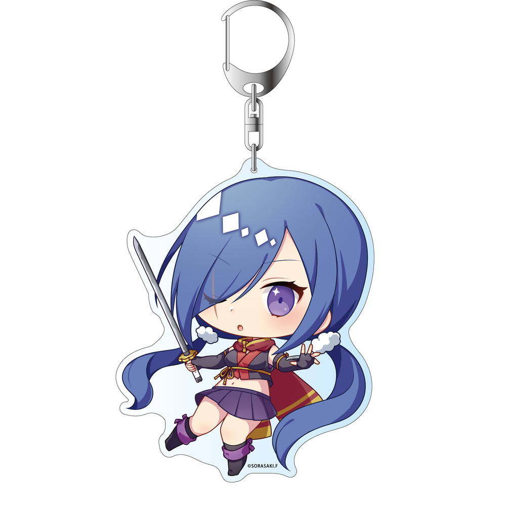 Release The Spyce Deka Key Chain Hanzomon Yuki Deformed Ver 2 Release The Spyce デカキーホルダー 半蔵門雪 デフォルメver 2 Anime Goods Key Holders Straps