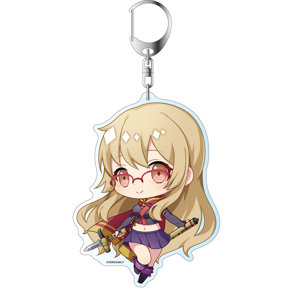 Release The Spyce Deka Key Chain Aoba Hatsume Deformed Ver 2 Release The Spyce デカキーホルダー 青葉初芽 デフォルメver 2 Anime Goods Key Holders Straps