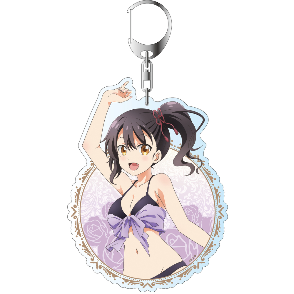 Juliet Of Boarding School Deka Key Chain Komai Hasuki Swimwear Ver 寄宿学校のジュリエット デカキーホルダー 狛井蓮季 水着ver Anime Goods Key Holders Straps