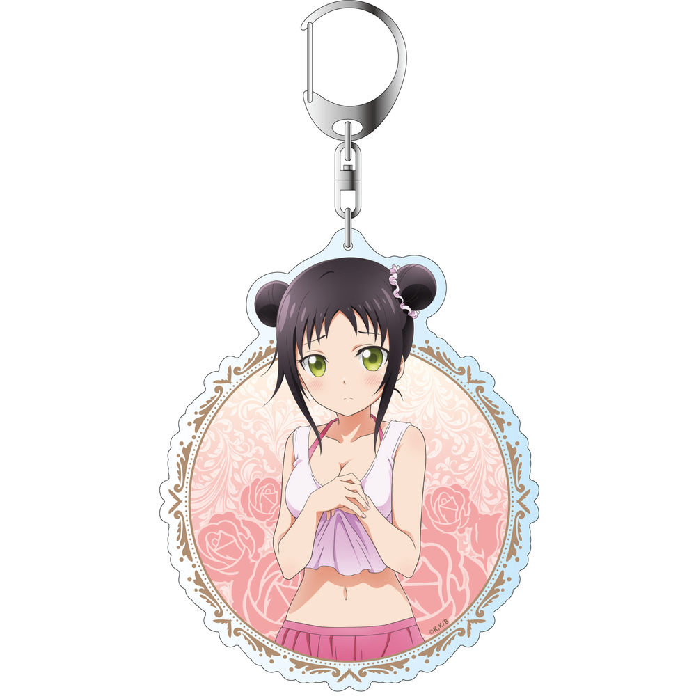 Juliet Of Boarding School Deka Key Chain Wang Teria Swimwear Ver 寄宿学校のジュリエット デカキーホルダー 王手李亞 水着ver Anime Goods Key Holders Straps