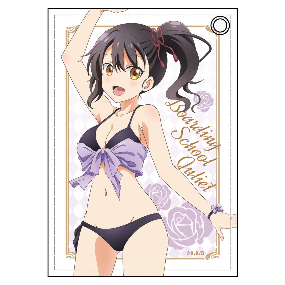 Juliet Of Boarding School Leather Pass Case Komai Hasuki Swimwear Ver 寄宿学校のジュリエット 合皮パスケース 狛井蓮季 水着ver Anime Goods Card Phone Accessories