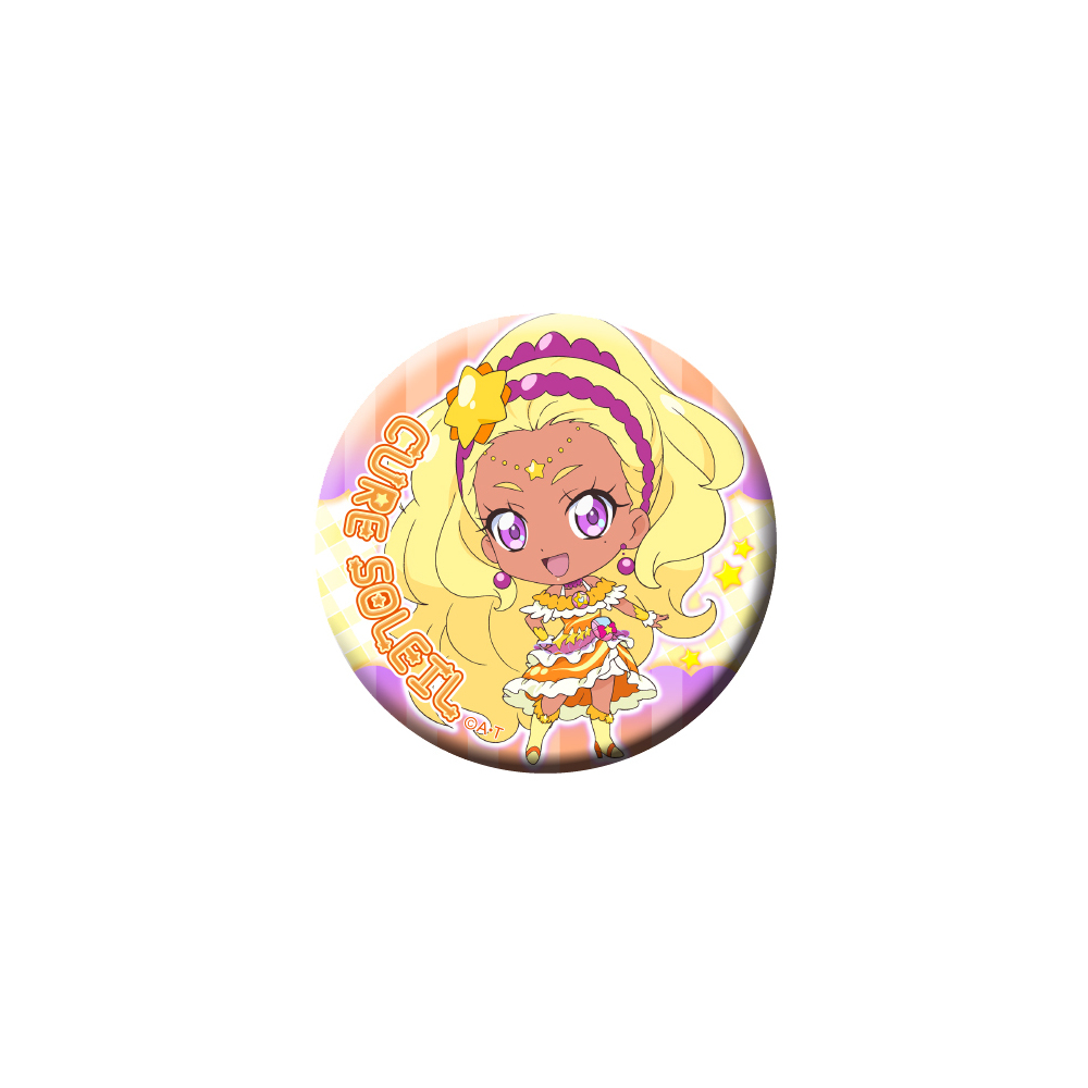 Star Twinkle Precure Prepop Dodeka Can Badge Cure Soleil Set Of 3 Pieces スター トゥインクルプリキュア プリポップ ドでか缶バッジ キュアソレイユ Anime Goods Badges