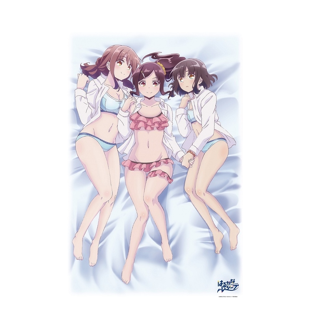 Harukana Receive Soine Sheets はるかなレシーブ 添い寝シーツ Anime Goods Illustrations