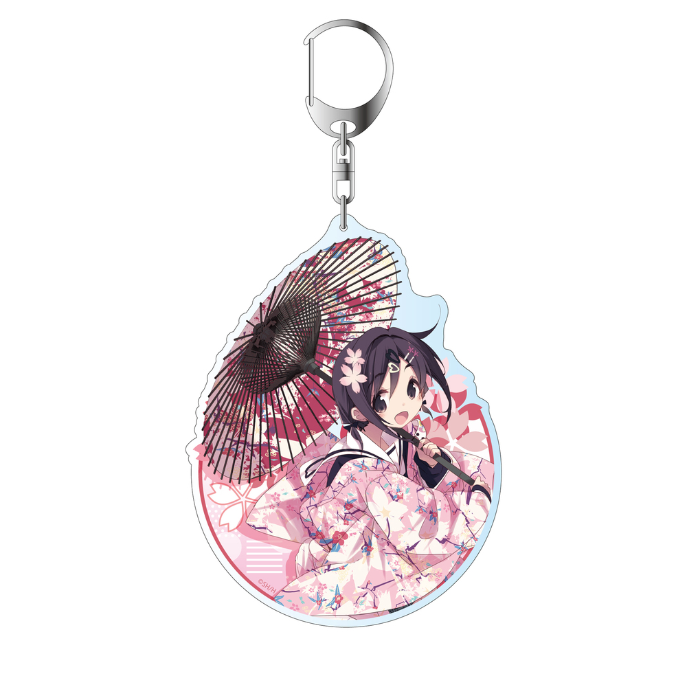 Hanayamata Deka Key Chain Sekiya Naru Ver 2 ハナヤマタ デカキーホルダー 関谷なる Ver 2 Anime Goods Key Holders Straps