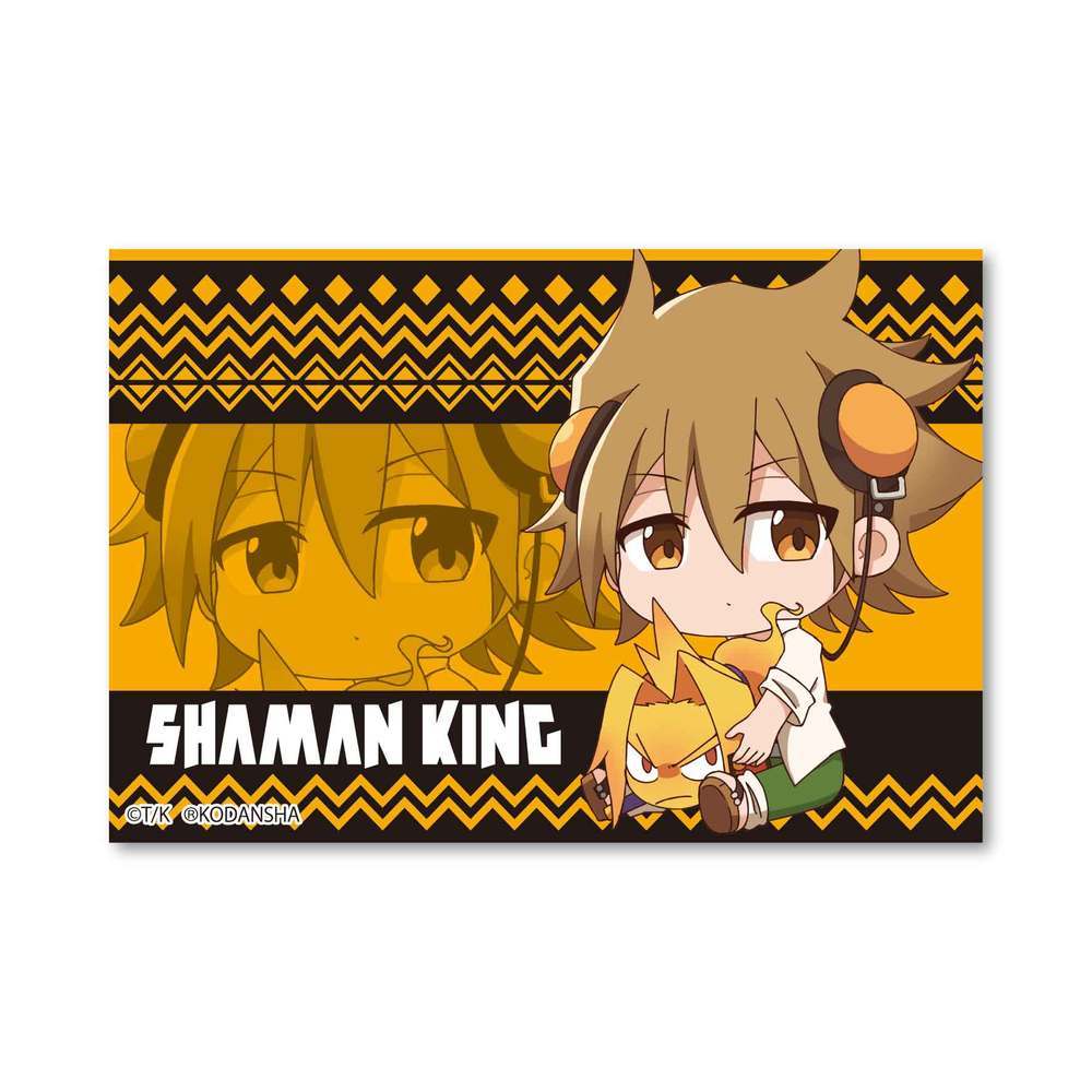Shaman King Gyugyutto Big Square Can Badge Asakura Hana Set Of 3 Pieces シャーマンキング ぎゅぎゅっとbigスクエア缶バッチ 麻倉花 Anime Goods Badges