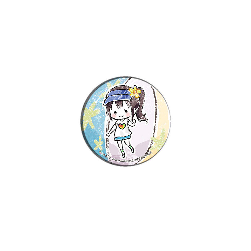 Can Badge Non Non Biyori Vacation 05 Niizato Aoi Graff Art Design Set Of 3 Pieces 缶バッジ 劇場版 のんのんびより ばけーしょん 05 新里あおい グラフアートデザイン Anime Goods Badges