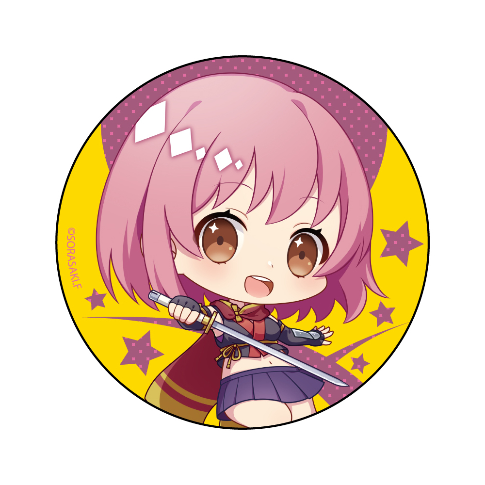 Release The Spyce Can Badge Deformed Ver Mianmoto Momo Set Of 3 Pieces Release The Spyce カンバッジ デフォルメver 源モモ Anime Goods Badges