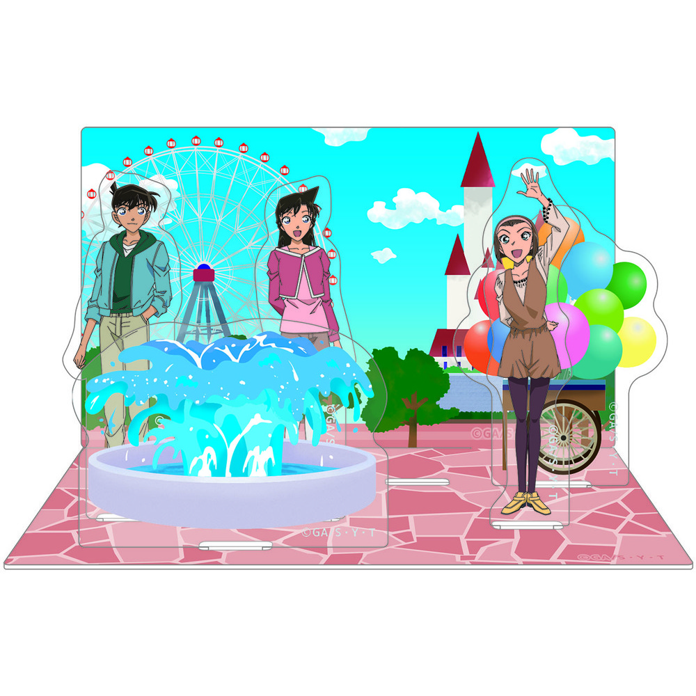 Detective Conan Acrylic Stand With Background Amusement Park 名探偵コナン 背景付きアクリルスタンド 遊園地 Anime Goods Illustrations