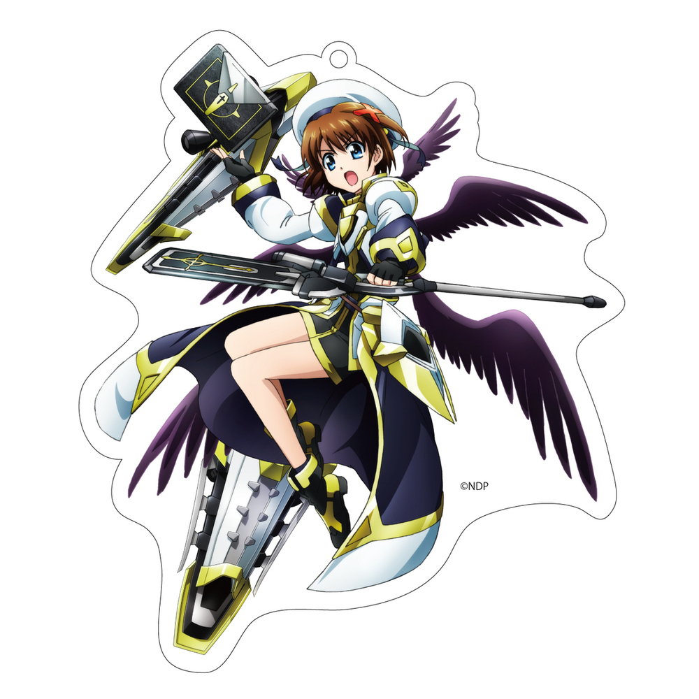 Magical Girl Lyrical Nanoha Detonation Big Acrylic Key Chain Yagami Hayate 魔法少女リリカルなのは Detonation ビッグアクリルキーホルダー 八神はやて Anime Goods Key Holders Straps