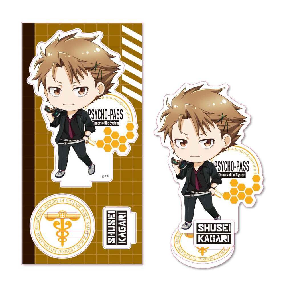 Psycho Pass Sinners Of The System Tekutoko Acrylic Figure Kagari Shusei Psycho Pass サイコパス Sinners Of The System てくトコアクリルフィギュア 縢秀星 Anime Goods Illustrations