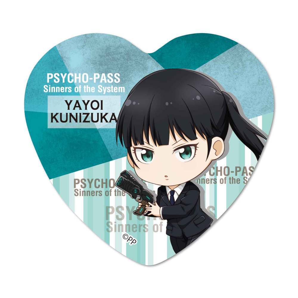 Psycho Pass Sinners Of The System Tekutoko Heart Can Badge Kinizuka Yayoi Set Of 3 Pieces Psycho Pass サイコパス Sinners Of The System てくトコハート缶バッチ 六合塚弥生 Anime Goods Badges