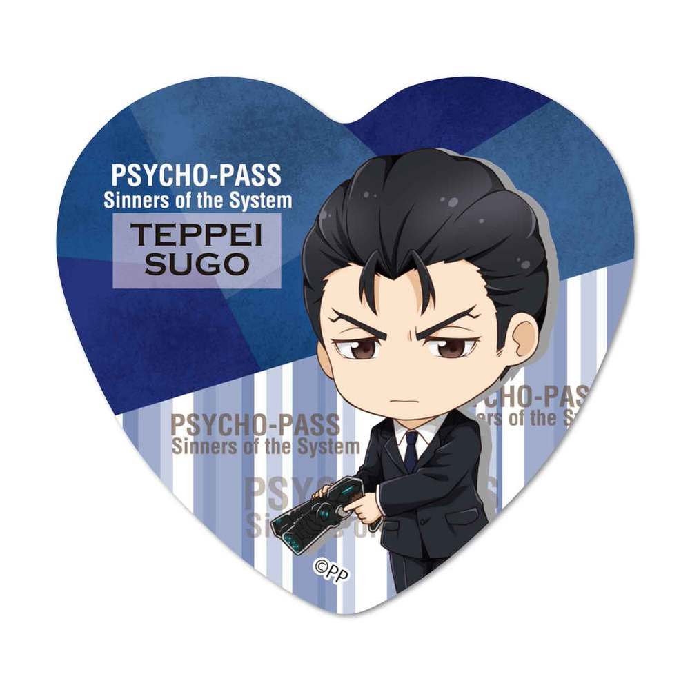 Psycho Pass Sinners Of The System Tekutoko Heart Can Badge Sugo Teppei Set Of 3 Pieces Psycho Pass サイコパス Sinners Of The System てくトコハート缶バッチ 須郷徹平 Anime Goods Badges