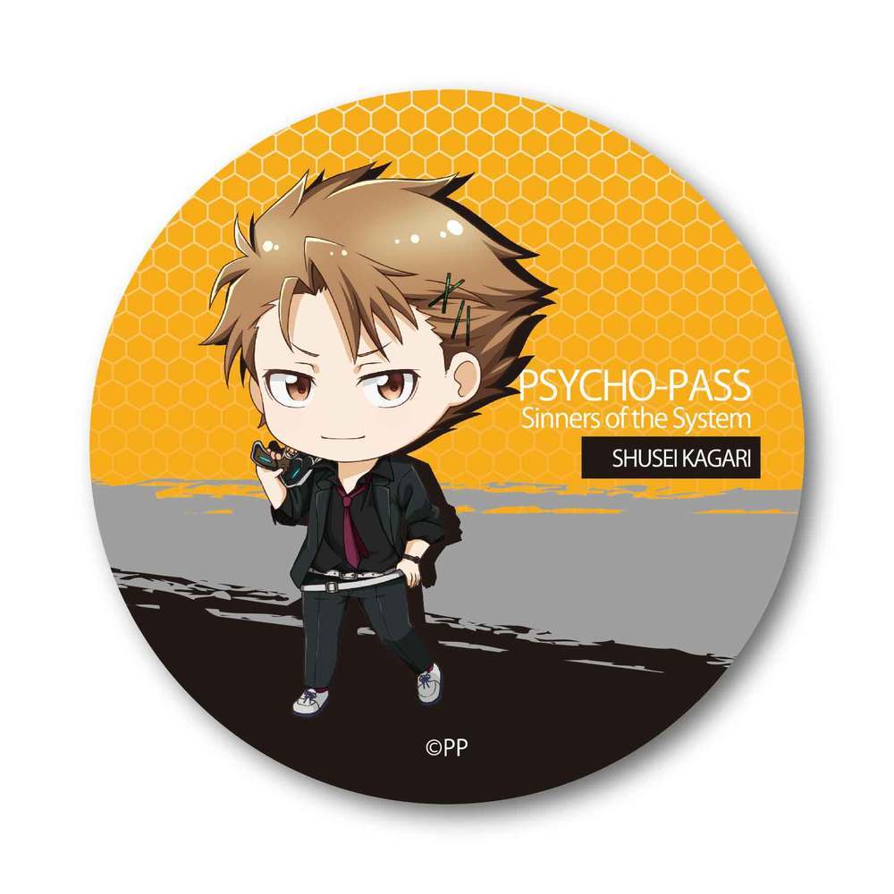 Psycho Pass Sinners Of The System Tekutoko Can Badge Kagari Shusei Set Of 3 Pieces Psycho Pass サイコパス Sinners Of The System てくトコ缶バッチ 縢秀星 Anime Goods Badges