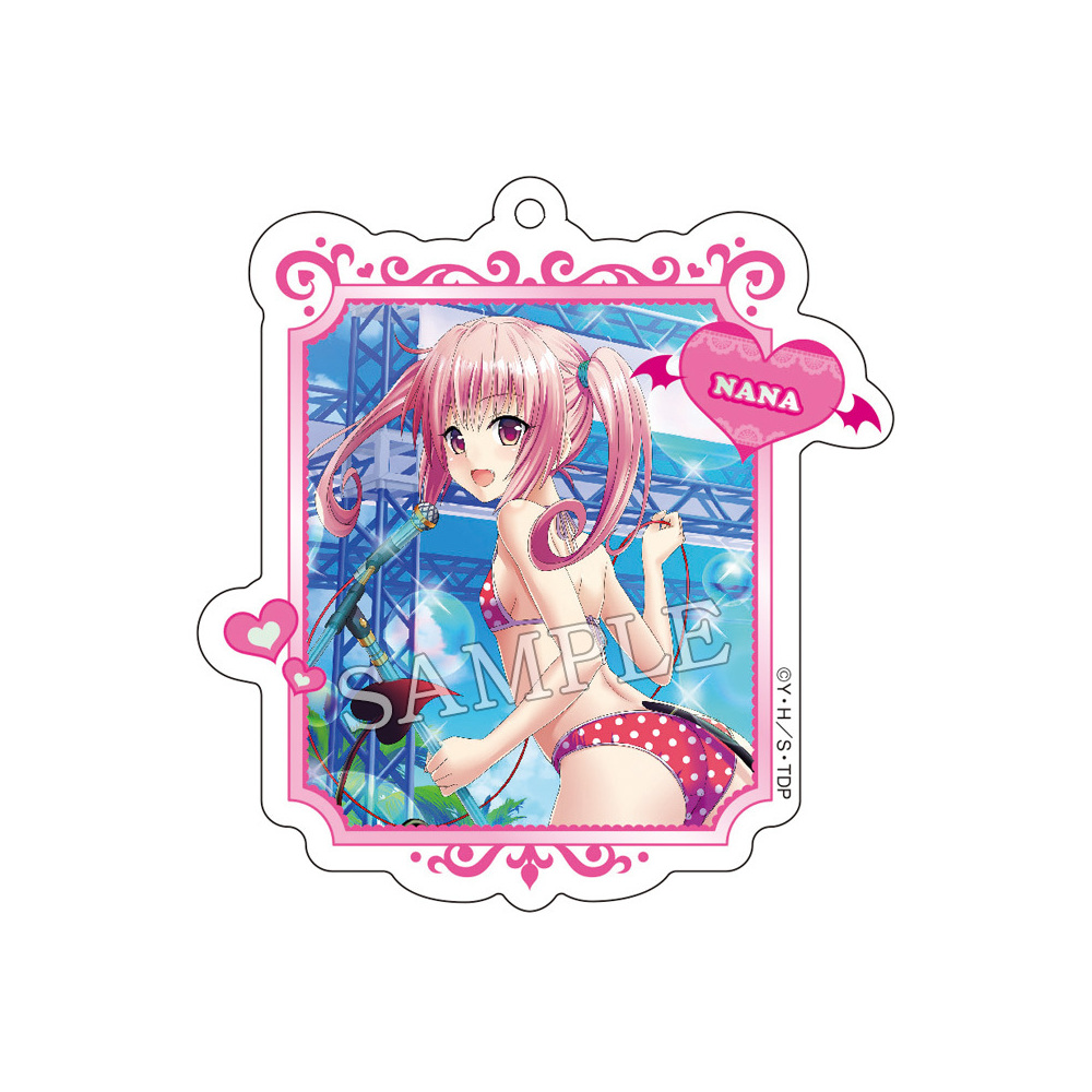 To Love Ru Darkness Acrylic Key Chain 7 Nana Astar Deviluke Set Of 2 Pieces To Loveる とらぶる ダークネス アクリルキーホルダー 7 ナナ アスタ デビルーク Anime Goods Key Holders Straps