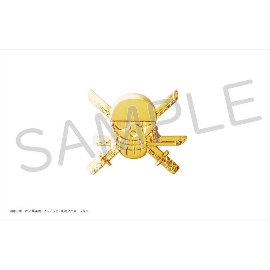 One Piece Pirate Flag Gold Pins Zoro Set Of 2 Pieces ワンピース 海賊旗ゴールドピンズ ゾロ Anime Goods Stationery Tapestry Stationary