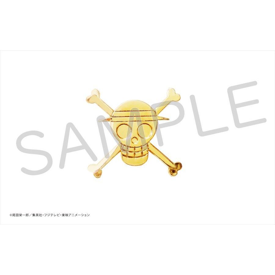 One Piece Pirate Flag Gold Pins Luffy Set Of 2 Pieces ワンピース 海賊旗ゴールドピンズ ルフィ Anime Goods Stationery Tapestry Stationary