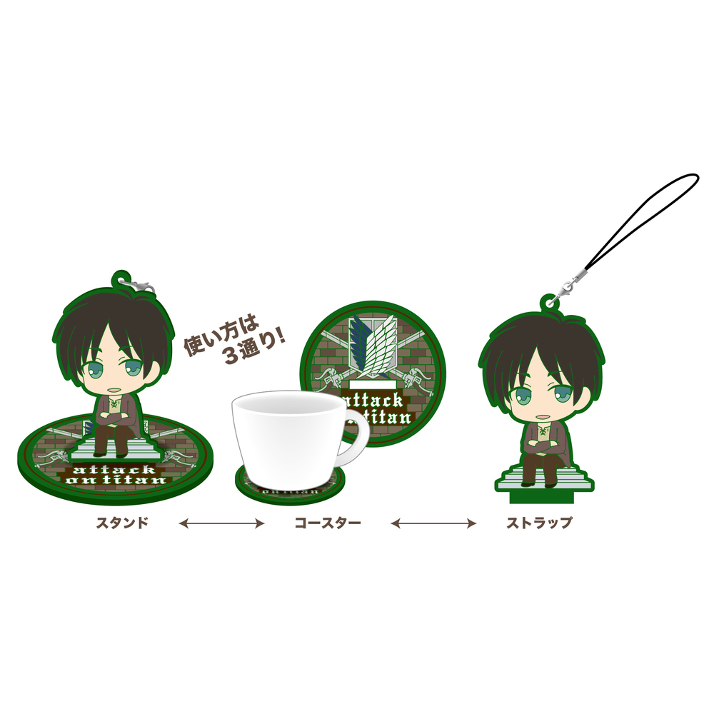 Attack On Titan Rubber Stand Set Of 7 Pieces 進撃の巨人 ラバースタンド Anime Goods Candy Toys Trading Figures
