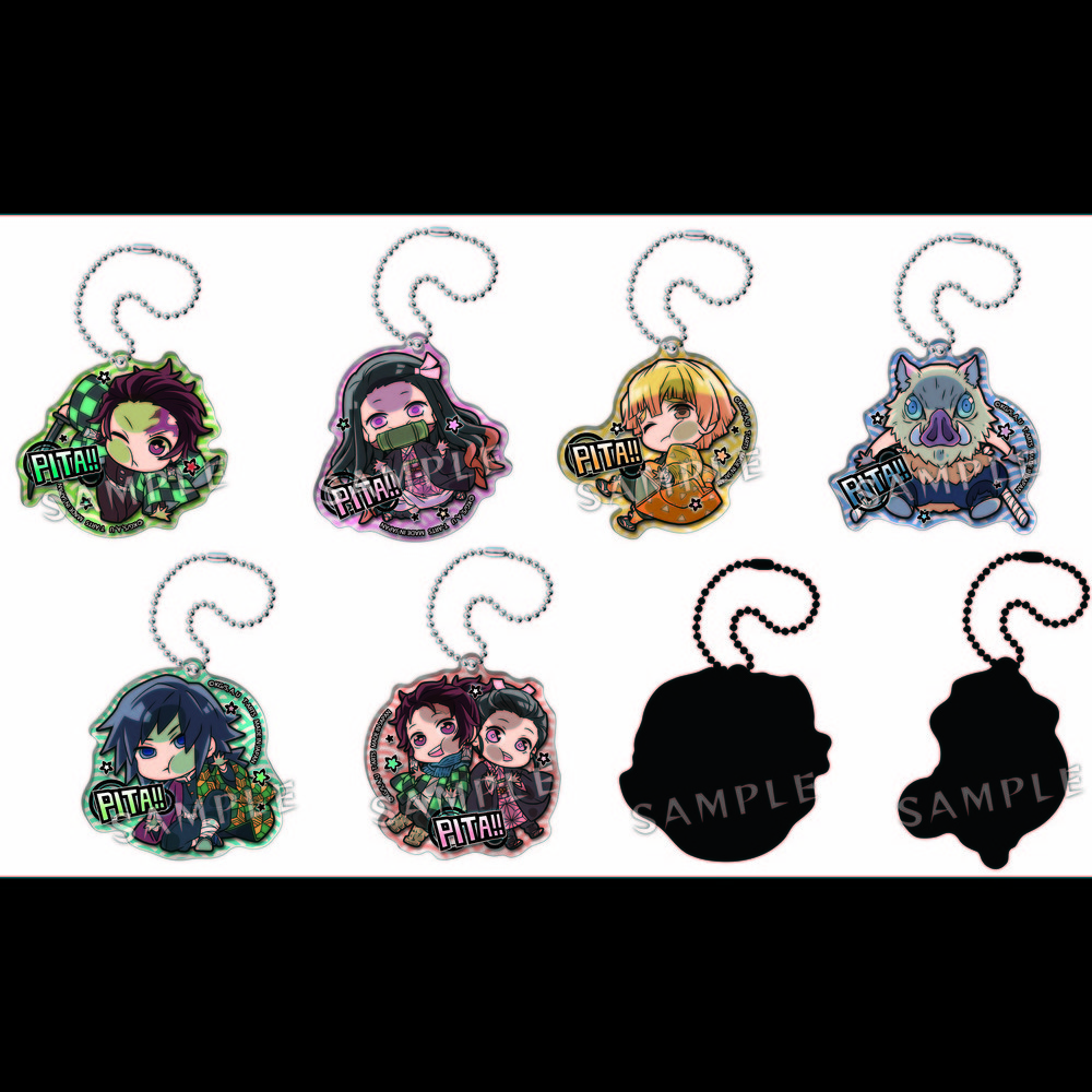 Pita! Defome Demon Slayer: Kimetsu no Yaiba Acrylic Key Chain (SET OF 8 ...