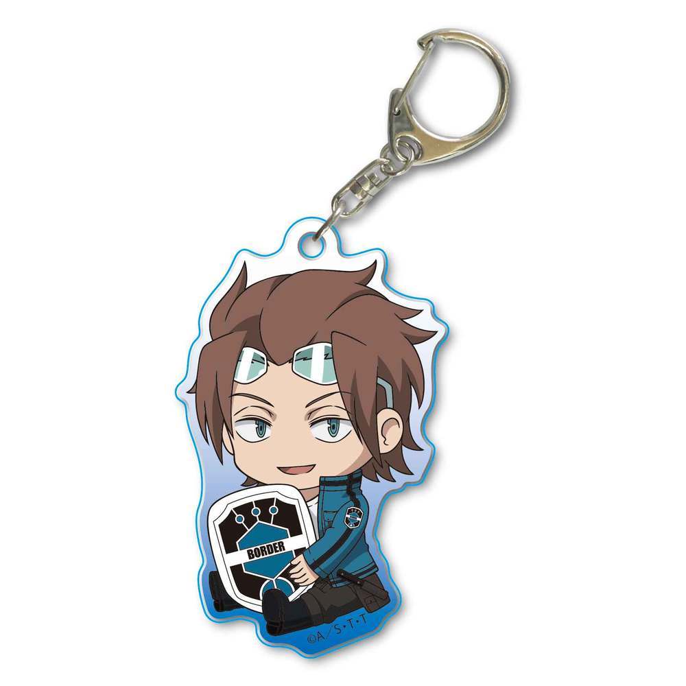 World Trigger Gyugyutto Acrylic Key Chain Jin Yuichi Set Of 3 Pieces ワールドトリガー ぎゅぎゅっとアクリルキーホルダー 迅悠一 Anime Goods Key Holders Straps