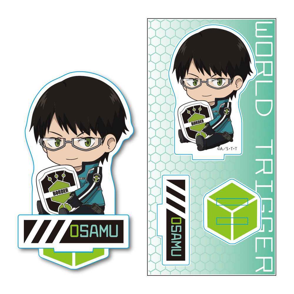 World Trigger Gyugyutto Acrylic Figure Mikumo Osamu ワールドトリガー ぎゅぎゅっとアクリルフィギュア 三雲修 Anime Goods Illustrations