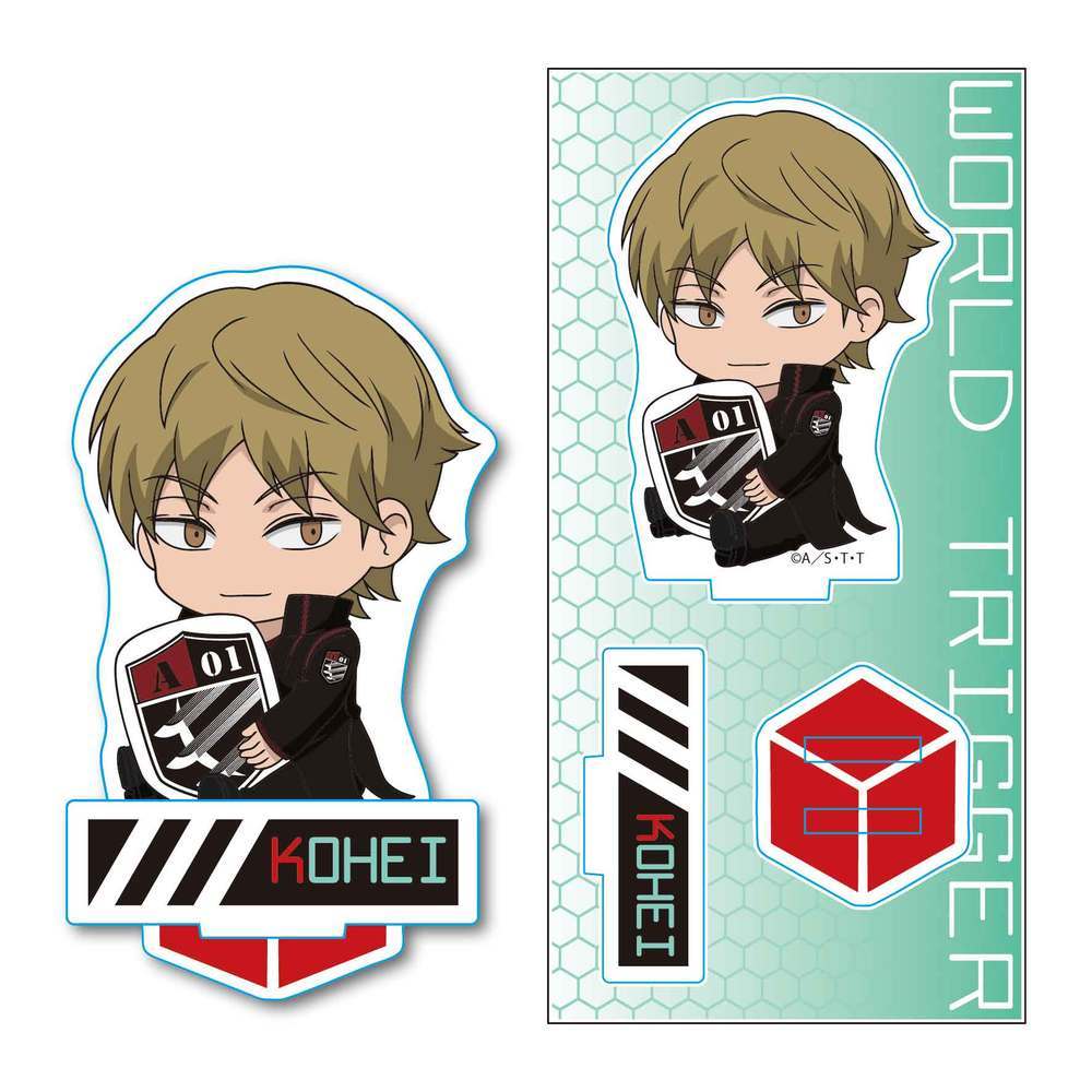 World Trigger Gyugyutto Acrylic Figure Izumi Kohei ワールドトリガー ぎゅぎゅっとアクリルフィギュア 出水公平 Anime Goods Illustrations