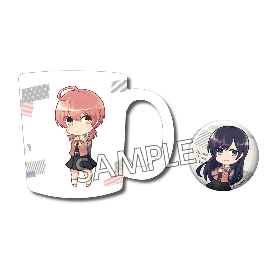 Eformed Bloom Into You Mug Koito Yuu With Touko S Can Badge えふぉるめ やがて君になる マグカップ 小糸侑 燈子の缶バッジ付 Anime Goods Badges