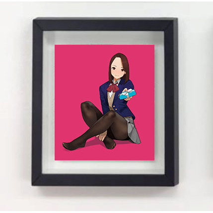 Miru Tights Mini Frame Magnet Aikawa Ren Set Of 2 Pieces みるタイツ ミニ額縁マグネット 藍川レン Anime Goods Stationery Stationary