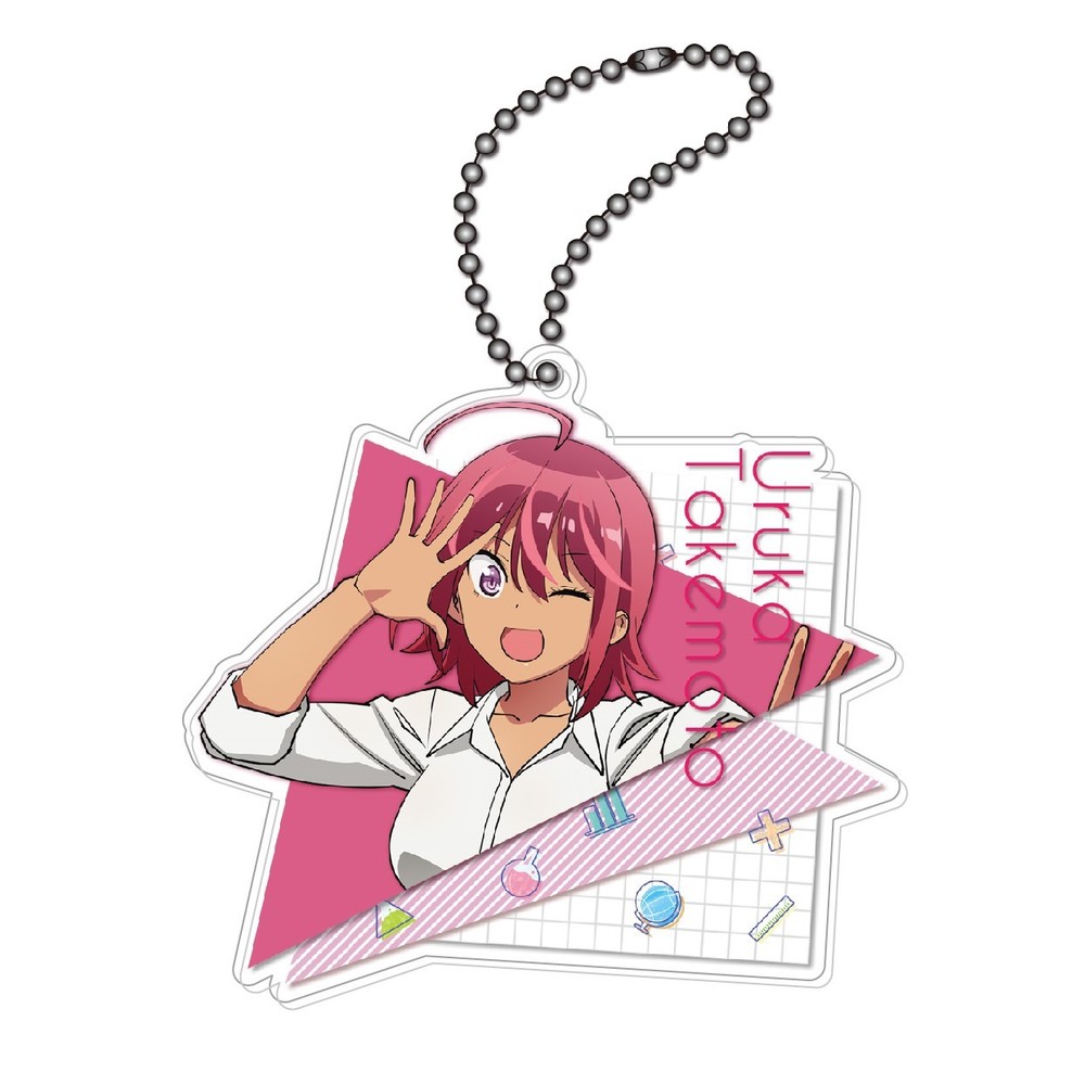 We Never Learn Acrylic Key Chain Takemoto Uruka Set Of 2 Pieces ぼくたちは勉強ができない アクリルキーホルダー 武元うるか Anime Goods Key Holders Straps