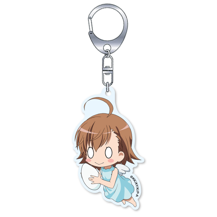 A Certain Scientific Accelerator Rice Angel Last Order Acrylic Key Chain とある科学の一方通行 お米天使ラストオーダーアクリルキーホルダー Anime Goods Key Holders Straps