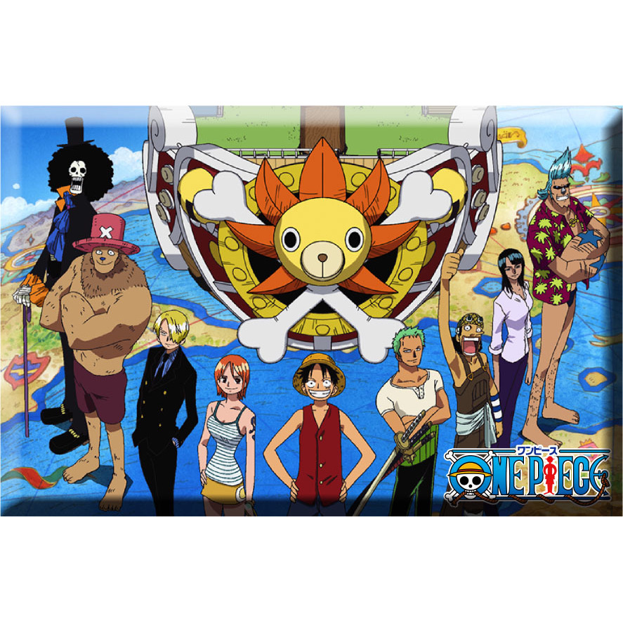 One Piece Treasure Magnet Group A Set Of 3 Pieces ワンピース トレジャー マグネット 集合 A Anime Goods Stationery Stationary