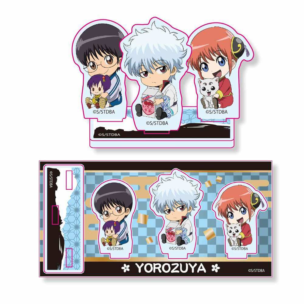 Gintama Gyugyutto Acrylic Stand Yorozuya 銀魂 ぎゅぎゅっとアクリルスタンド 万事屋 Anime Goods Illustrations