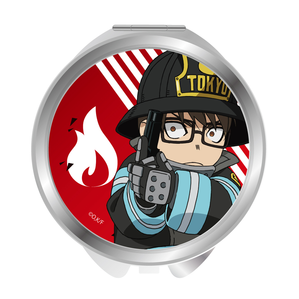 Fire Force Compact Mirror Takehisa Hinawa 炎炎ノ消防隊 コンパクトミラー 武久火縄 Anime Goods Commodity Goods Groceries