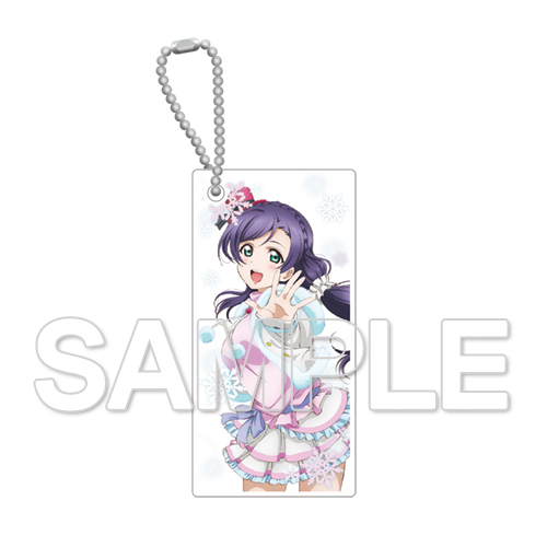 Chara Clear Love Live Tojo Nozomi Acrylic Key Chain Snow Halation Set Of 2 Pieces きゃらくりあ ラブライブ 東條希 アクリルキーホルダー Snow Halation Anime Goods Key Holders Straps