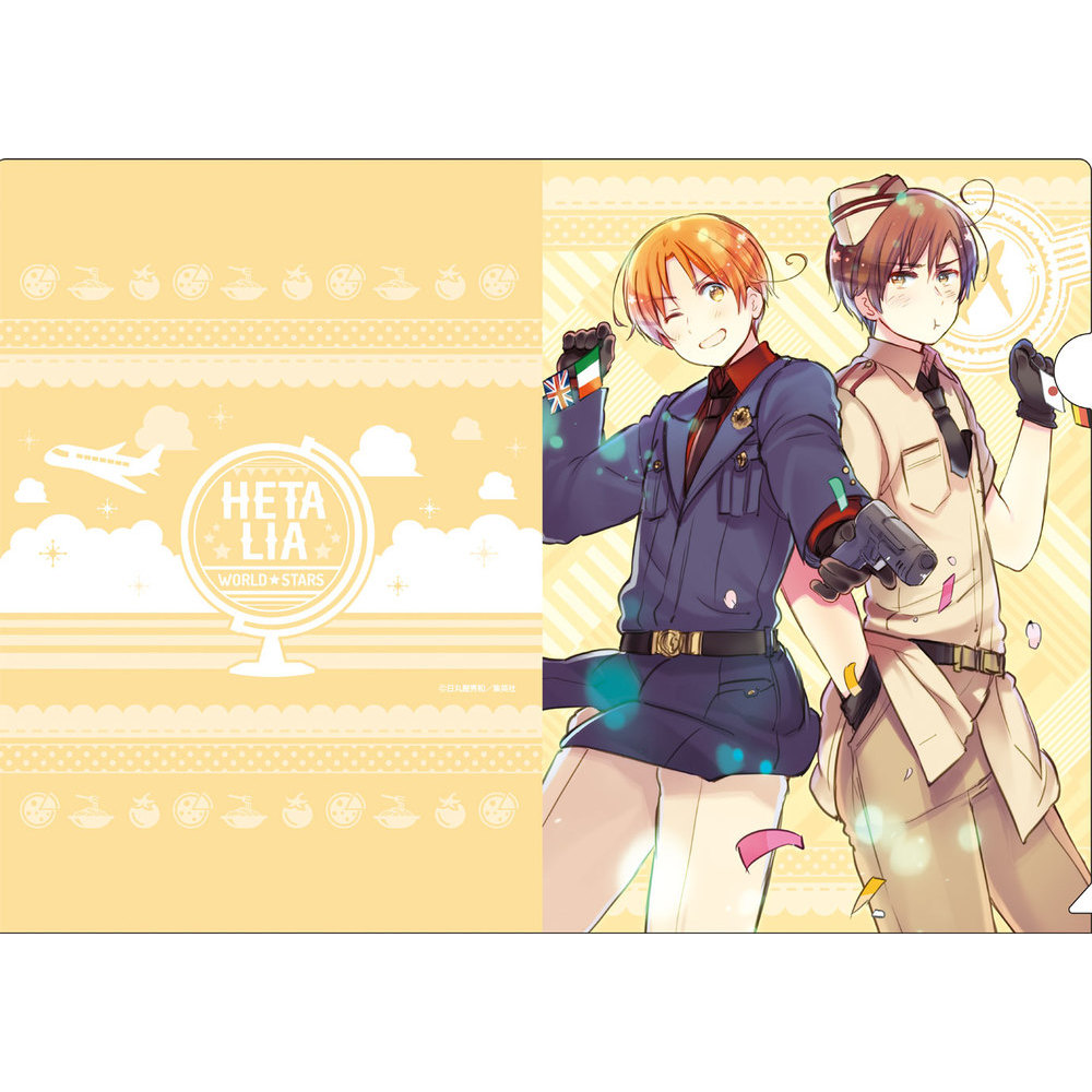 Hetalia World Stars Clear File C Set Of 3 Pieces ヘタリア World Stars クリアファイル C Anime Goods Stationery Stationary