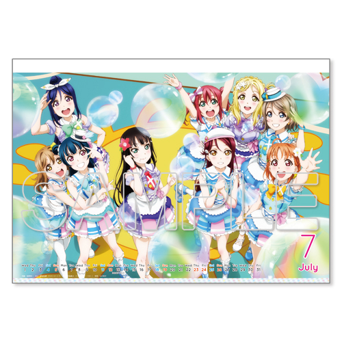 Love Live Sunshine Calendar ラブライブ サンシャイン カレンダー Anime Goods Stationery Stationary