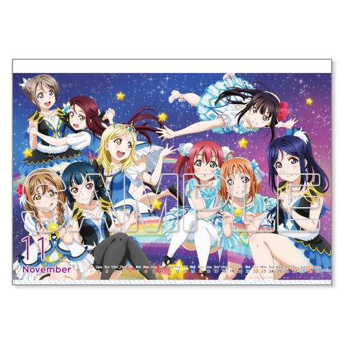 Love Live Sunshine Calendar ラブライブ サンシャイン カレンダー Anime Goods Stationery Stationary