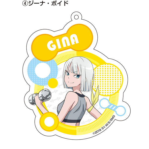 How Heavy Are The Dumbbells You Lift Acrylic Key Chain 4 Gina Boyd Set Of 2 Pieces ダンベル何キロ持てる アクリルキーホルダー 4 ジーナ ボイド Anime Goods Key Holders Straps