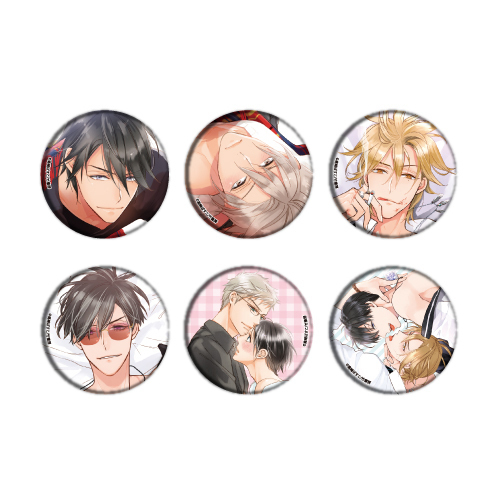 Can Badge Bosco Takasaki Works 01 Set Of 6 Pieces 缶バッジ 高崎ぼすこ先生 01 Anime Goods Badges Candy Toys Trading Figures