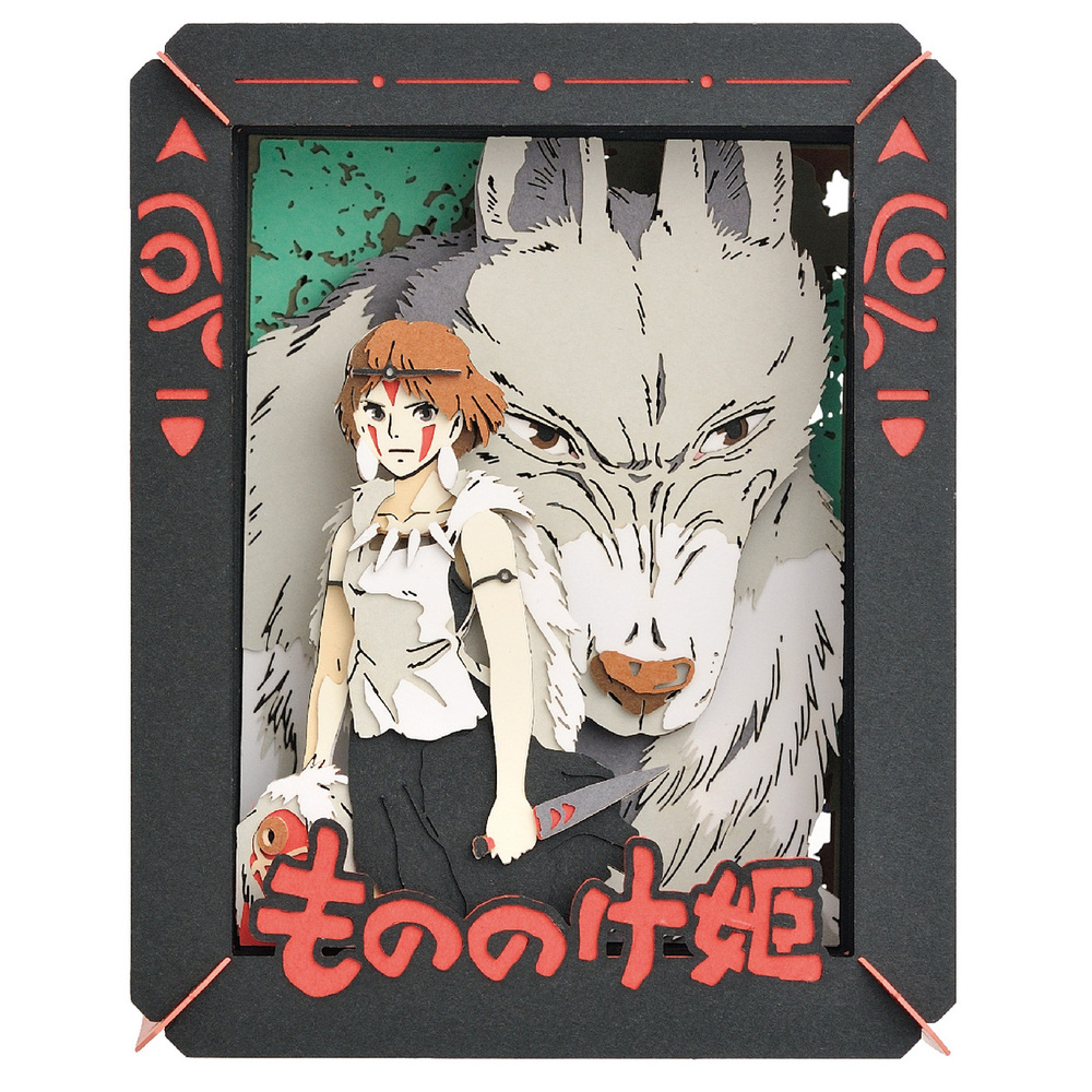 Princess Mononoke Paper Theater Set Of 6 Pieces もののけ姫 ペーパーシアター Anime Goods Candy Toys Trading Figures