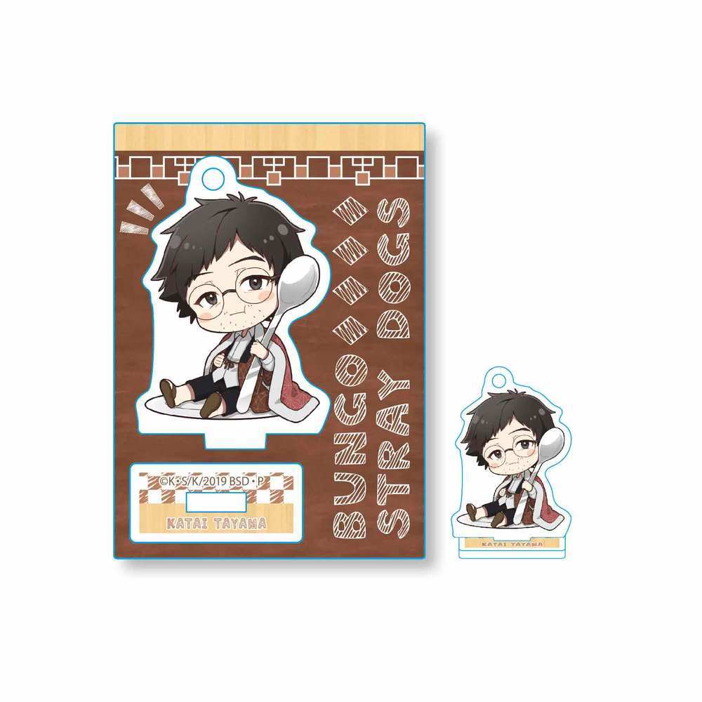 Bungo Stray Dogs Gochi Chara Mini Stand Tayama Katai Set Of 3 Pieces 文豪ストレイドッグス ごちきゃらミニスタンド 田山花袋 Anime Goods Illustrations