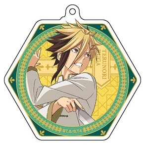 Shokugeki No Soma Shin No Sara Acrylic Key Chain 6 Kuga Terunori Set Of 2 Pieces 食戟のソーマ 神ノ皿 アクリルキーホルダー 6 久我照紀 Anime Goods Key Holders Straps