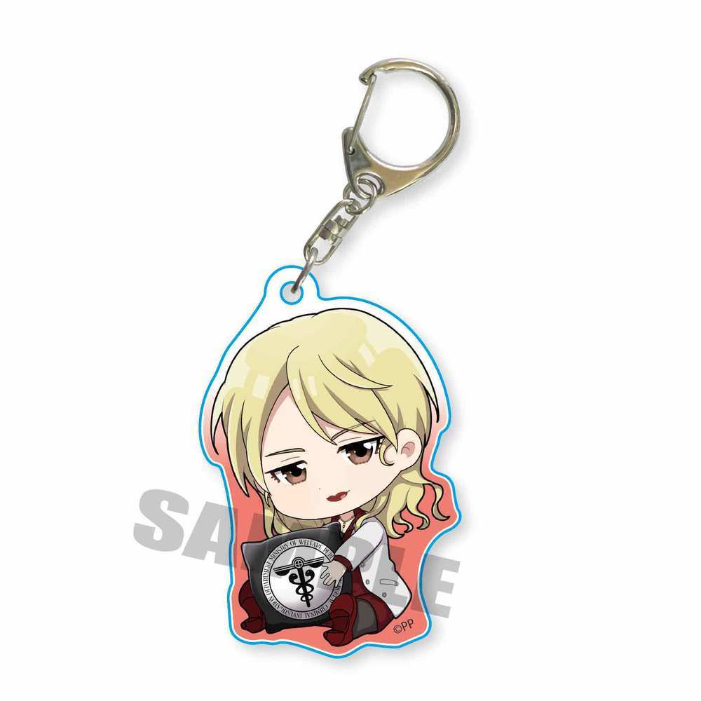 Psycho Pass Gyugyutto Acrylic Key Chain Karanomori Shion Set Of 3 Pieces Psycho Pass サイコパス ぎゅぎゅっとアクリルキーホルダー 唐之杜志恩 Anime Goods Key Holders Straps