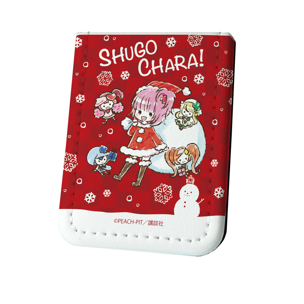 Leather Sticky Book Shugo Chara 03 Hinamori Amu Christmas Ver Graff Art Design Set Of 3 Pieces レザーフセンブック しゅごキャラ 03 日奈森あむ クリスマスver グラフアートデザイン Anime Goods Card Phone Accessories