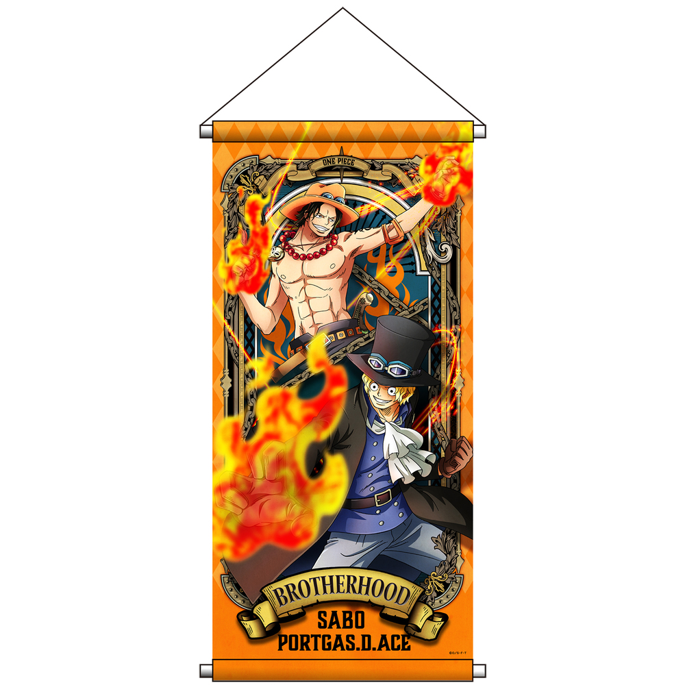 One Piece Ultimate Crew Dodeka Tapestry Ace Sabo ワンピース アルティメットクルー ドでかタペストリー エース サボ Anime Goods Commodity Goods Illustrations Groceries
